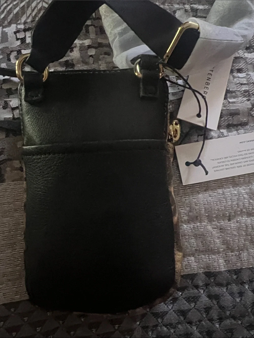 Aimee Kestenberg Leopard Print Crossbody Pouch - Brown & Tan